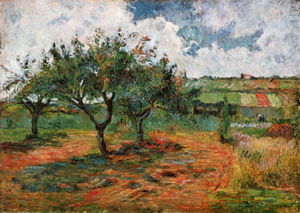 Blossoming Apple Trees van Paul Gauguin