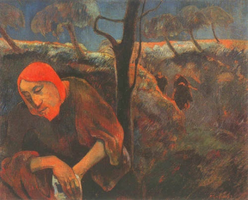 Christus am Ölberg van Paul Gauguin