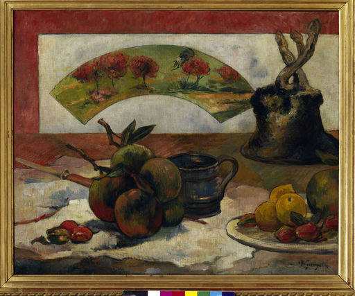 Gauguin, Stilleben mit Faecher / 1889 van Paul Gauguin
