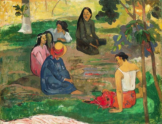 Les Parau Parau (The Gossipers), or Conversation van Paul Gauguin
