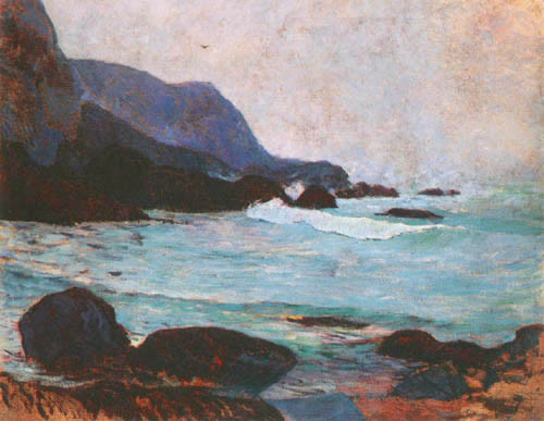Die Küste von Bellangenay van Paul Gauguin