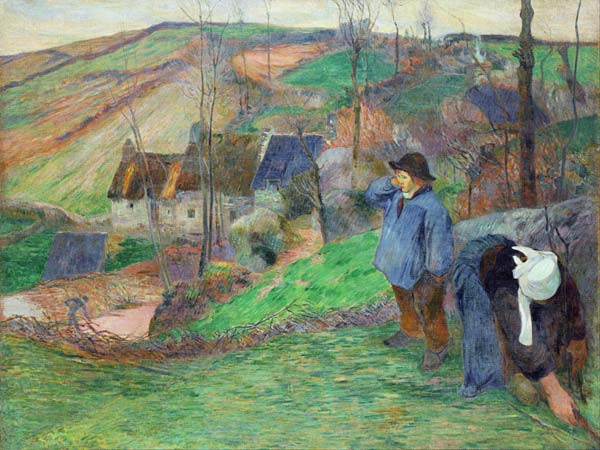 Landscape in Brittany van Paul Gauguin