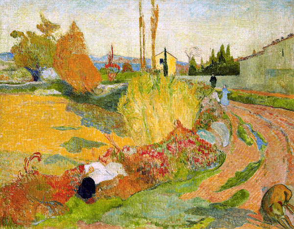 Landschap bij Arles  van Paul Gauguin
