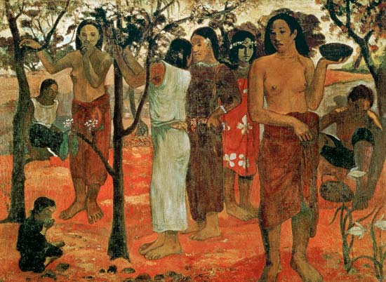 Nave Nave Mahana (Delightful Days) van Paul Gauguin