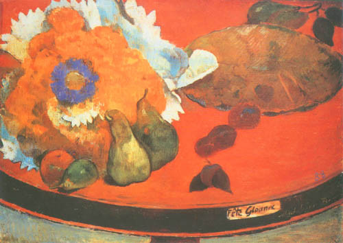 Stilleben Fête Gloanec van Paul Gauguin