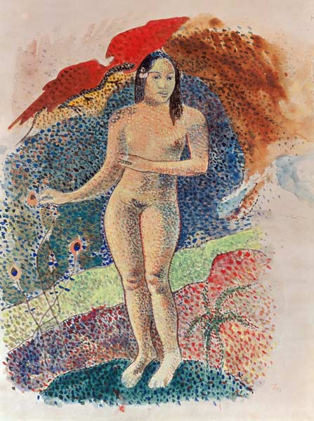 Tahitianische Eva. van Paul Gauguin
