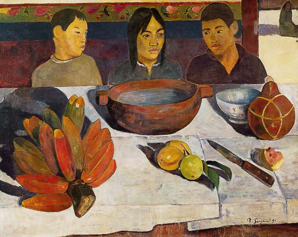The Meal (The Bananas) van Paul Gauguin