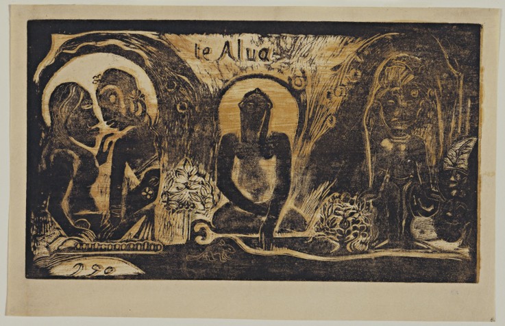 Te Atua (The Gods) From the Series "Noa Noa" van Paul Gauguin