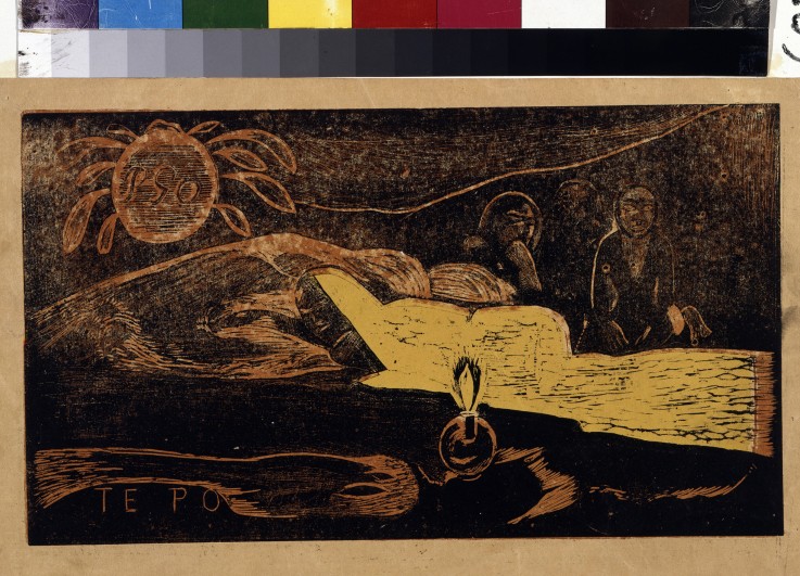 Te po. La grande nuit (From the Series "Noa Noa") van Paul Gauguin