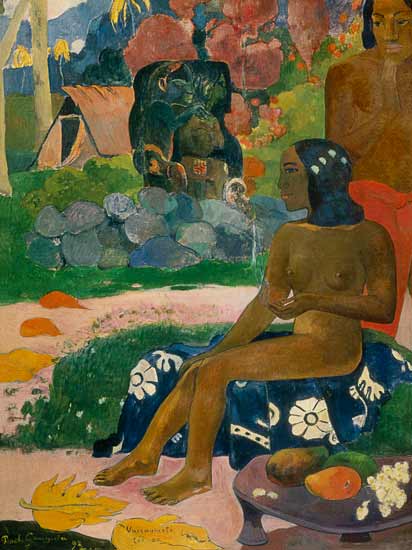 Vairaumati Tei Oa (Her Name is Vairaumati) van Paul Gauguin