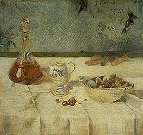 Das weiße Tischtuch. van Paul Gauguin