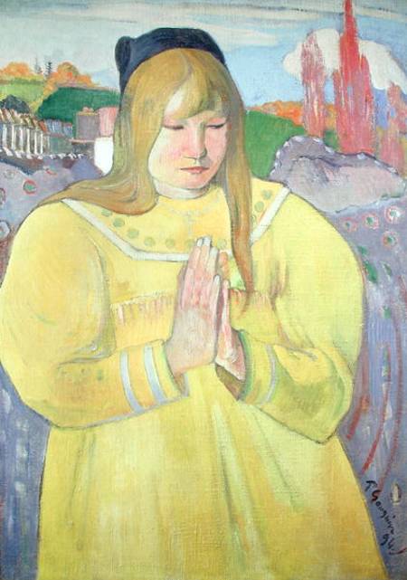 Young Christian Girl van Paul Gauguin