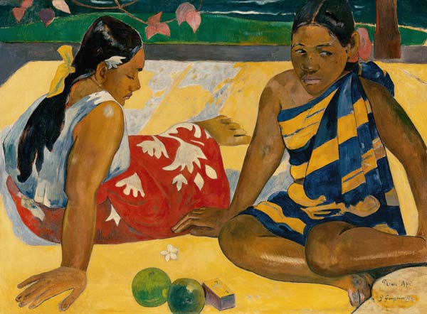Zwei Frauen von Tahiti (Due donne a Tahiti) van Paul Gauguin