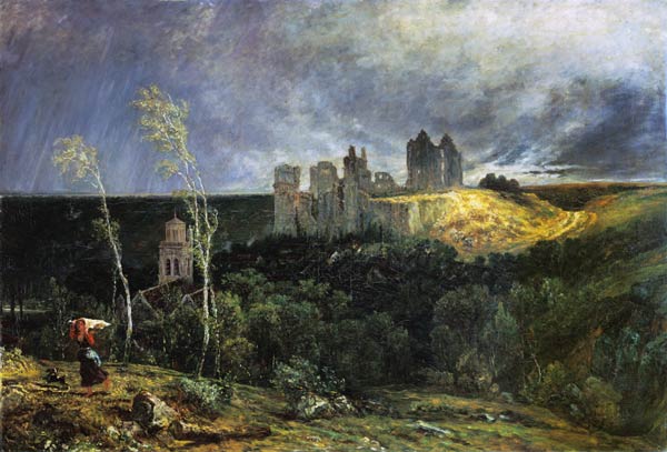 The Ruins of Chateau de Pierrefonds van Paul Huet