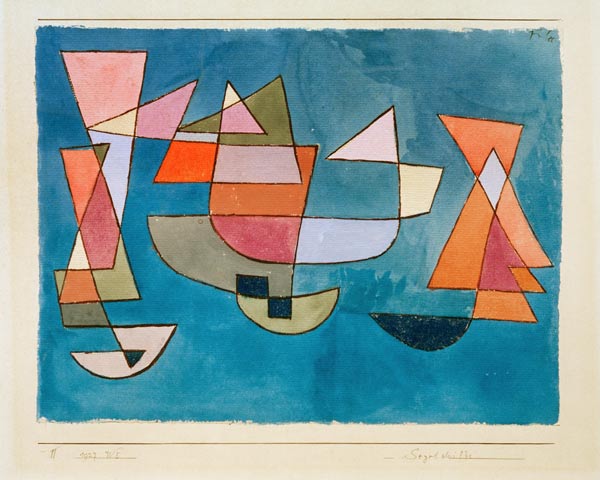 Zeilschepen 1927, 225. - Paul Klee van Paul Klee