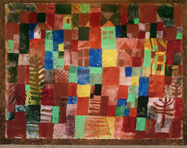 Aquarell auf Kreidegrundierung auf van Paul Klee