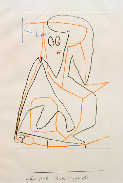 Bart-Nymphe, 1940, 218 (P 18). van Paul Klee
