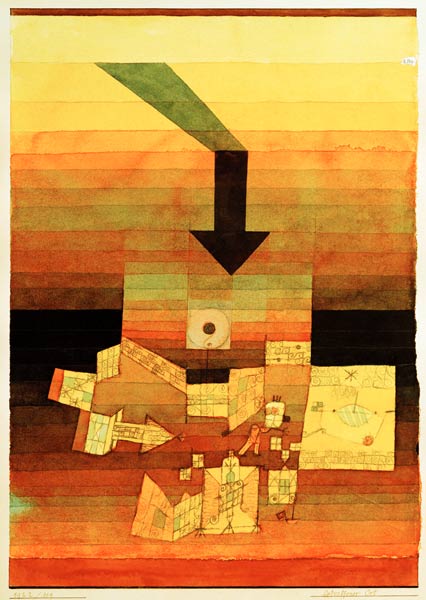Betroffener Ort, 1922, 109. van Paul Klee