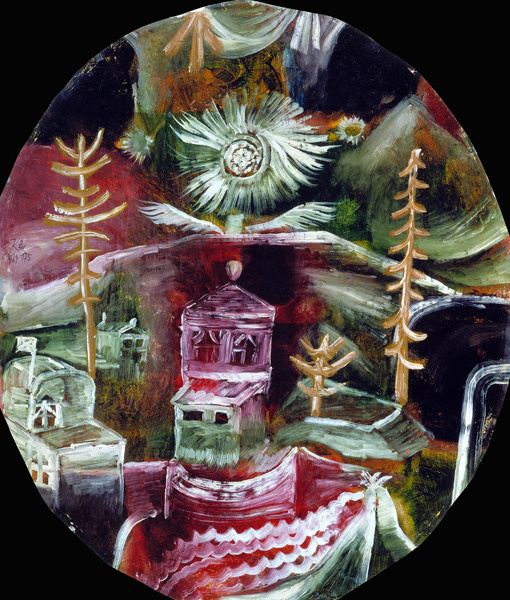 Das Haus zur Distelblüte van Paul Klee