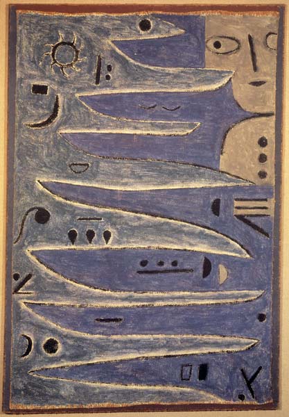 Der Graue und die Kueste, 1938. van Paul Klee