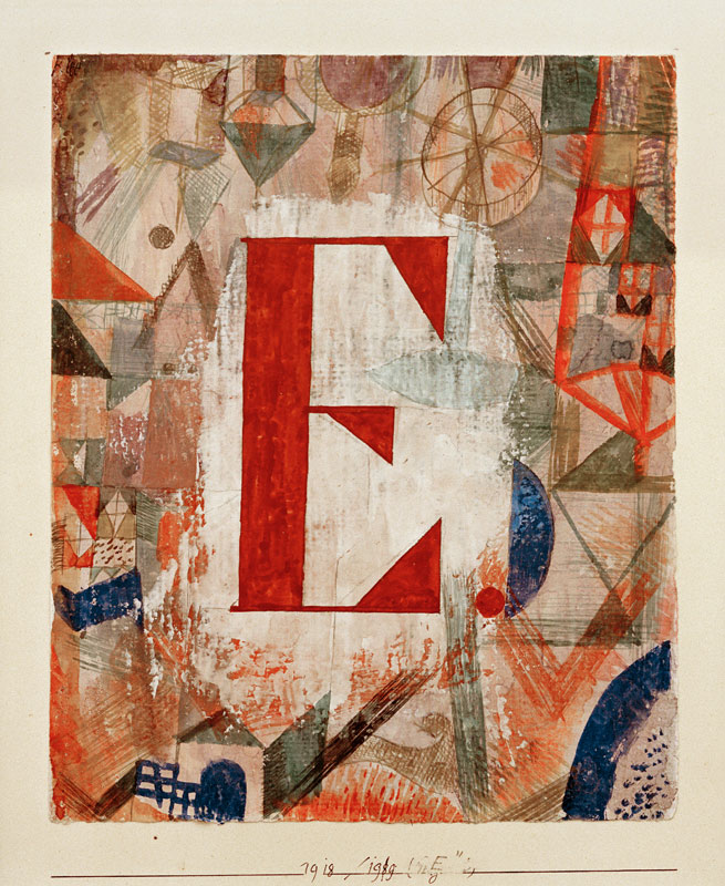 E, 1918, 199. van Paul Klee