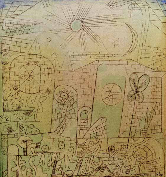 Fruehlings-Sonne, 1919.52 van Paul Klee