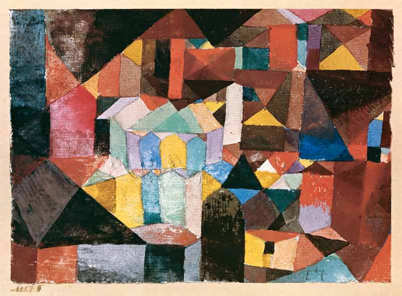 Heitere Architektur van Paul Klee