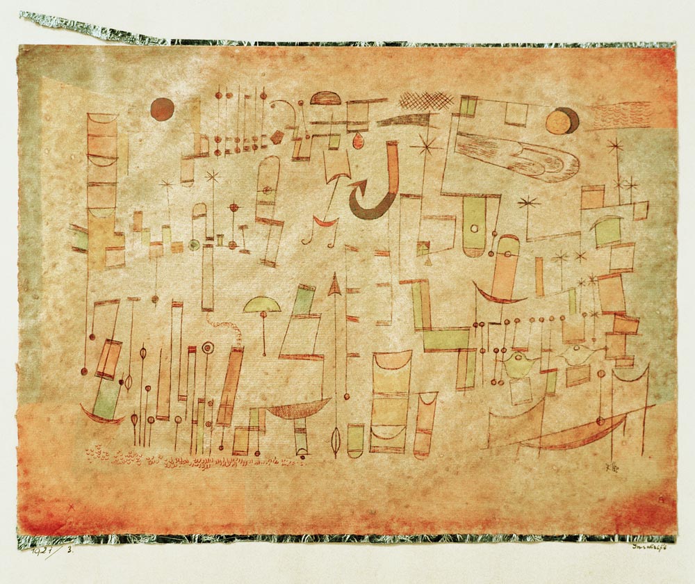 Inschrift, 1921.3. van Paul Klee