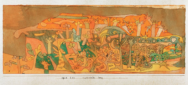 Kultivierter Berg, 1924.222. van Paul Klee