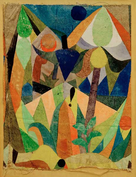 Mildtropische Landschaft, 1918, 151. van Paul Klee