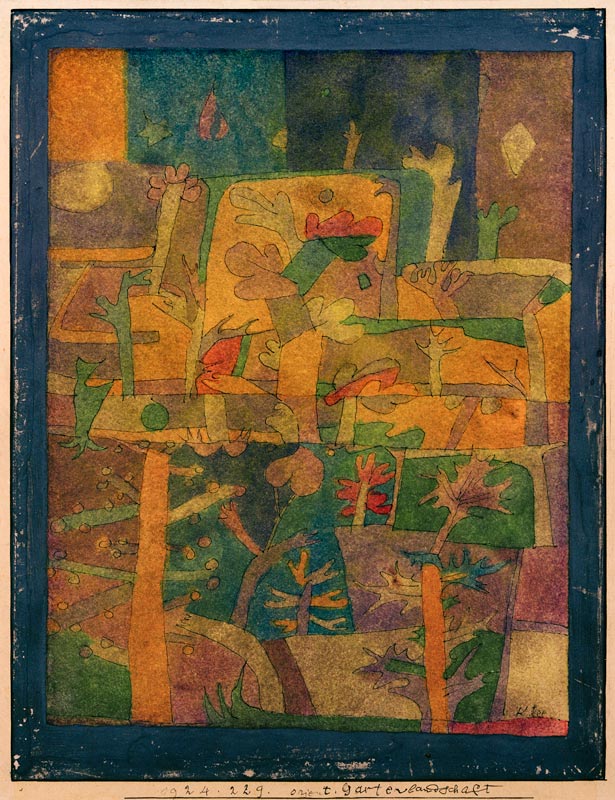 Orientalische Gartenlandschaft, 1924. van Paul Klee