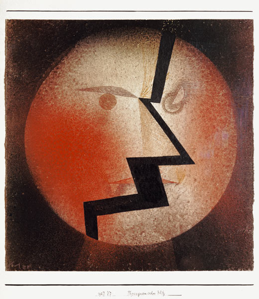 Physiognomischer Blitz. van Paul Klee