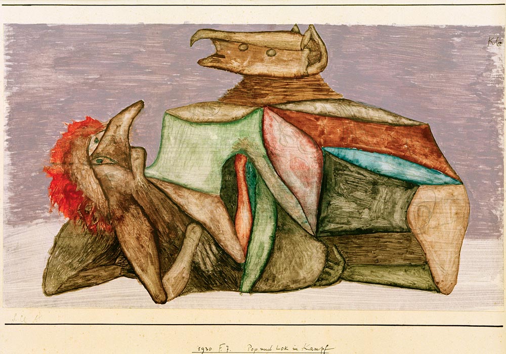 Pop und Lok im Kampf, 1930, 227 (F 7). van Paul Klee