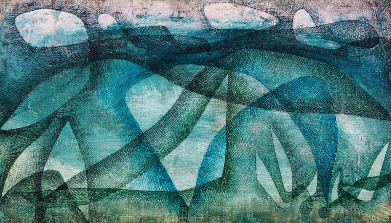 Regentag van Paul Klee