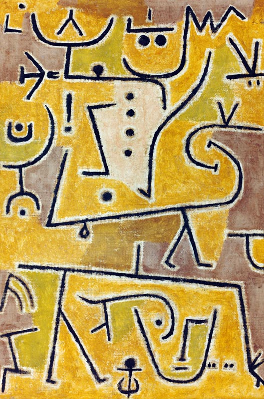 Rood vest - Paul Klee van Paul Klee