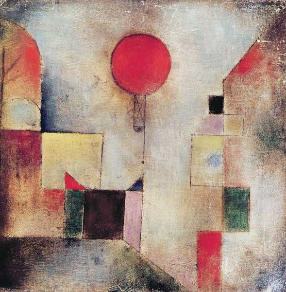Roter Ballon van Paul Klee