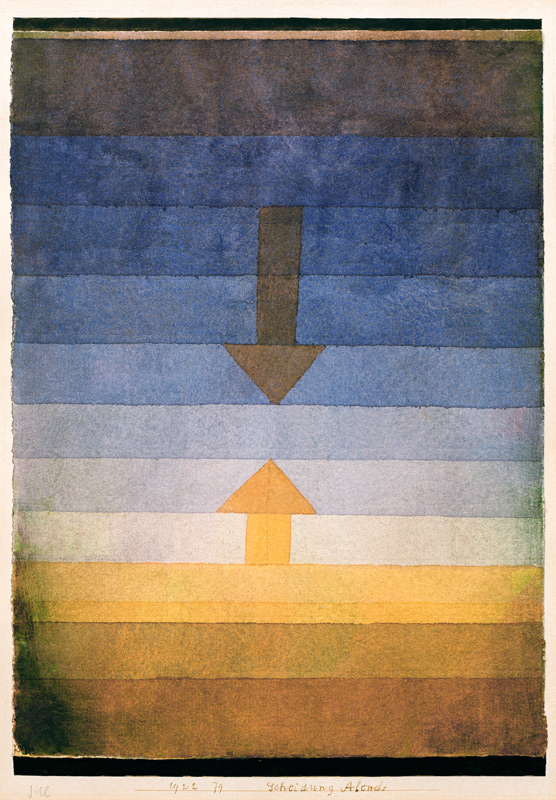 Scheidung Abends, 1922, 79. van Paul Klee
