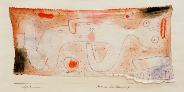 Strandende Meerjungfer, van Paul Klee