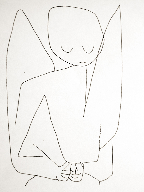 Vergangelijke engel van Paul Klee