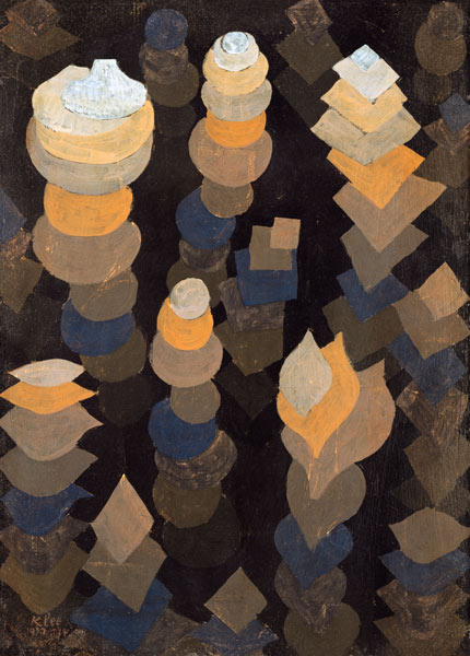 Wachstum der Nachtpflanzen van Paul Klee