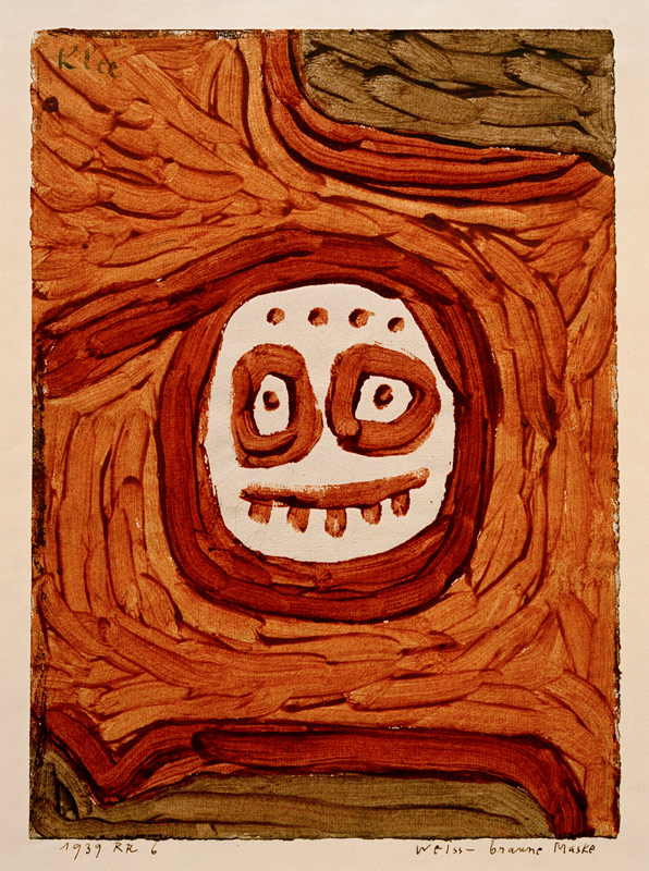 Weiss-braune Maske, 1939, 806. van Paul Klee