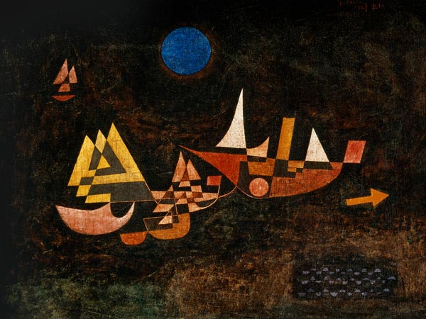 Abfahrt der Schiffe, 1927. van Paul Klee