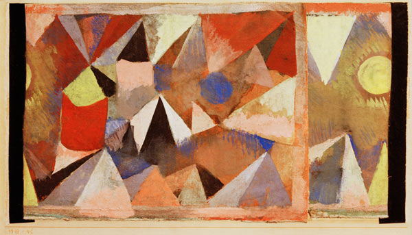 Berglandschaft, 1918, 46. van Paul Klee