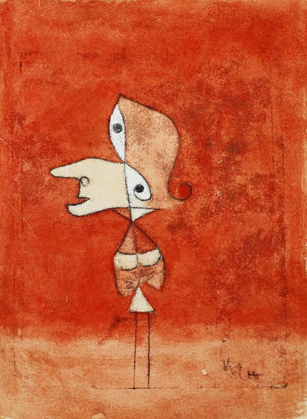 Bildnis Brigitte (Ganze Figur) van Paul Klee