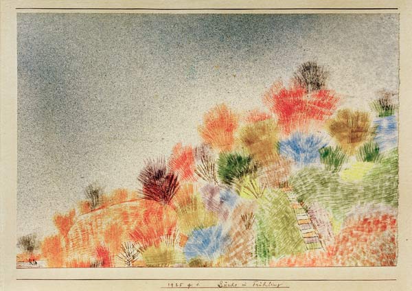 Buesche im Fruehling, van Paul Klee