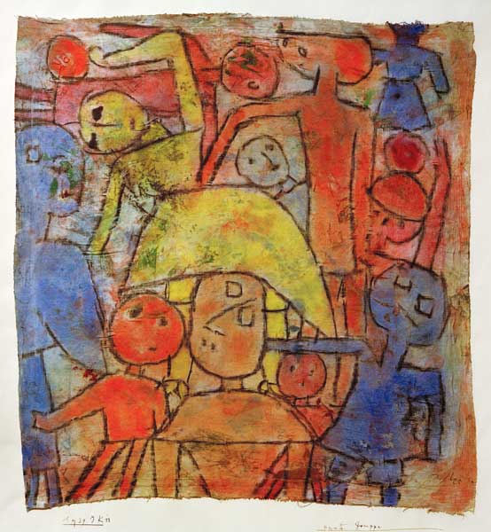 Bunte Gruppe, 1939, 1133 (JK 13). van Paul Klee