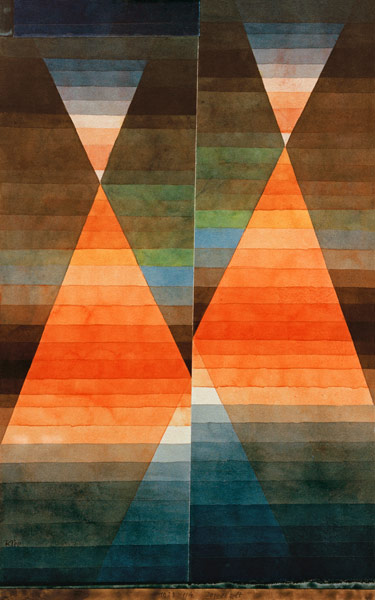 Doppelzelt, 1923 van Paul Klee
