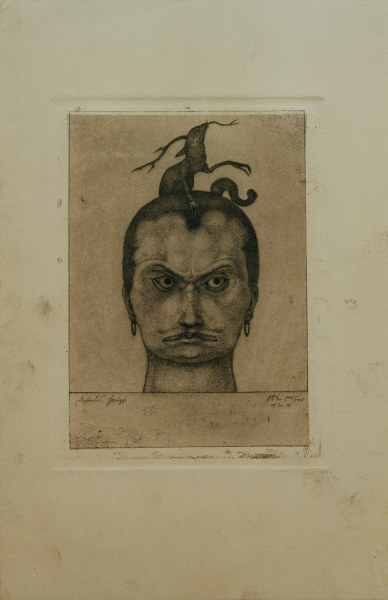 Drohendes Haupt, 1905, 37. van Paul Klee