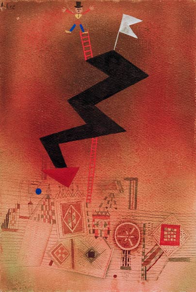 Gebannter Blitz, 1927. van Paul Klee