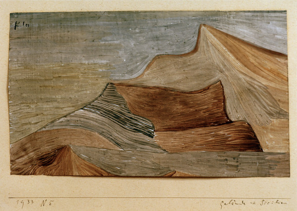 Gelaende im Sueden, 1933.65. van Paul Klee